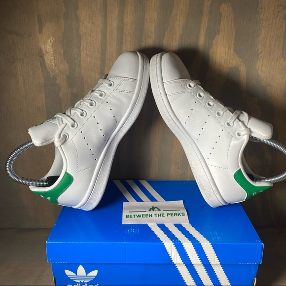 Adidas Stan Smith J White Sneakers 3.5 - Picture 5 of 13